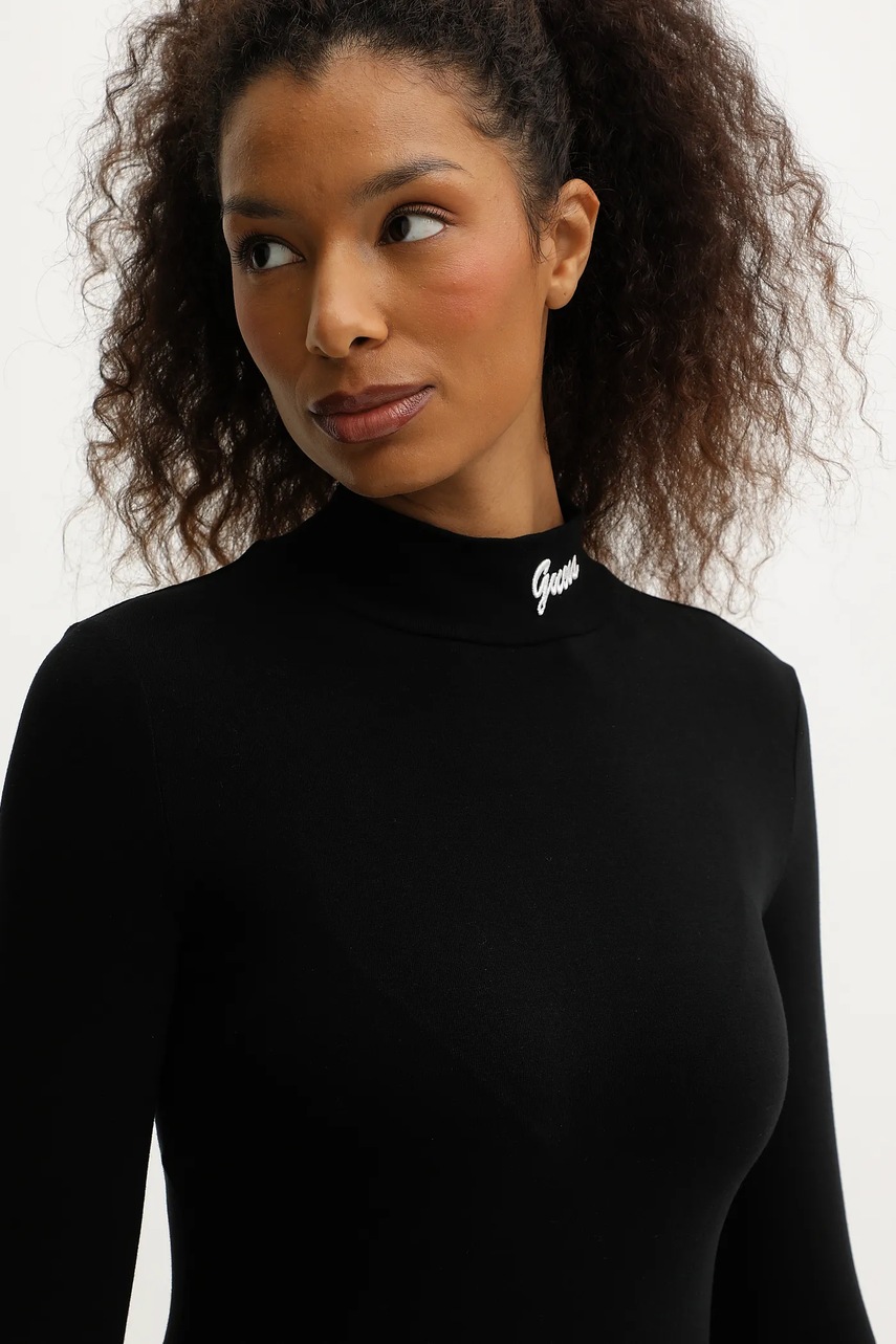 Сукня Guess ALBA колір чорний mini облягаюча V5BK04 KCBF1