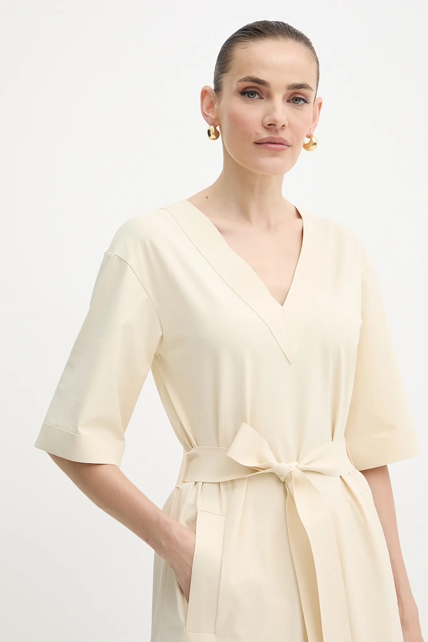 Сукня MM ONAGRO колір бежевий maxi пряма 2526626057600