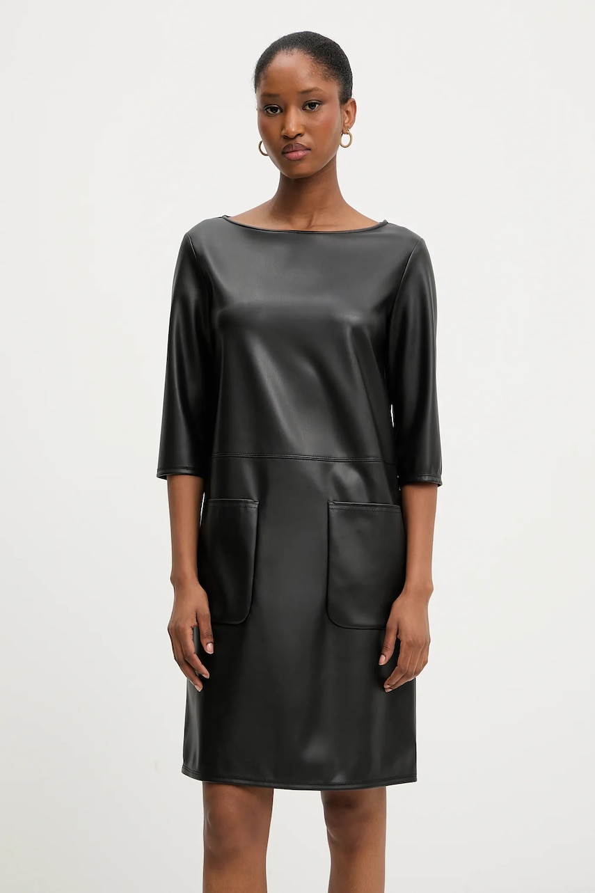 MM rochie DIONIGI culoarea negru, mini, drept, 2526626087600