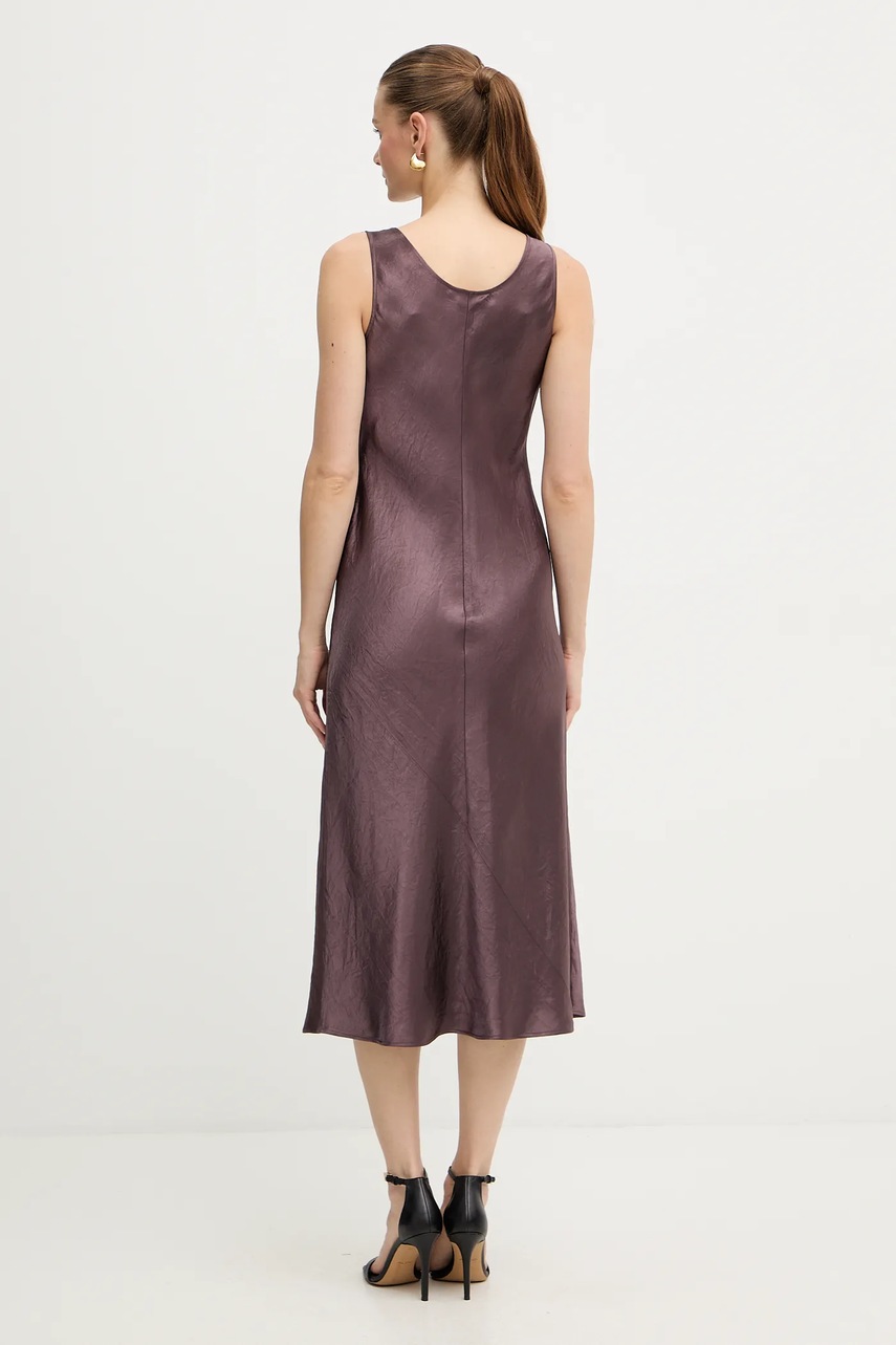 Сукня MM TALETE колір бордовий midi пряма 2526226018600