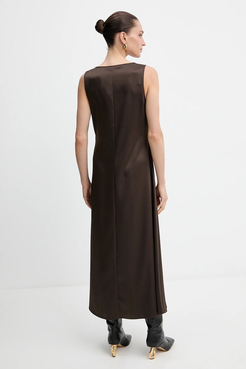 Сукня Weekend Max Mara CANOSSA колір коричневий maxi пряма 2525226011600
