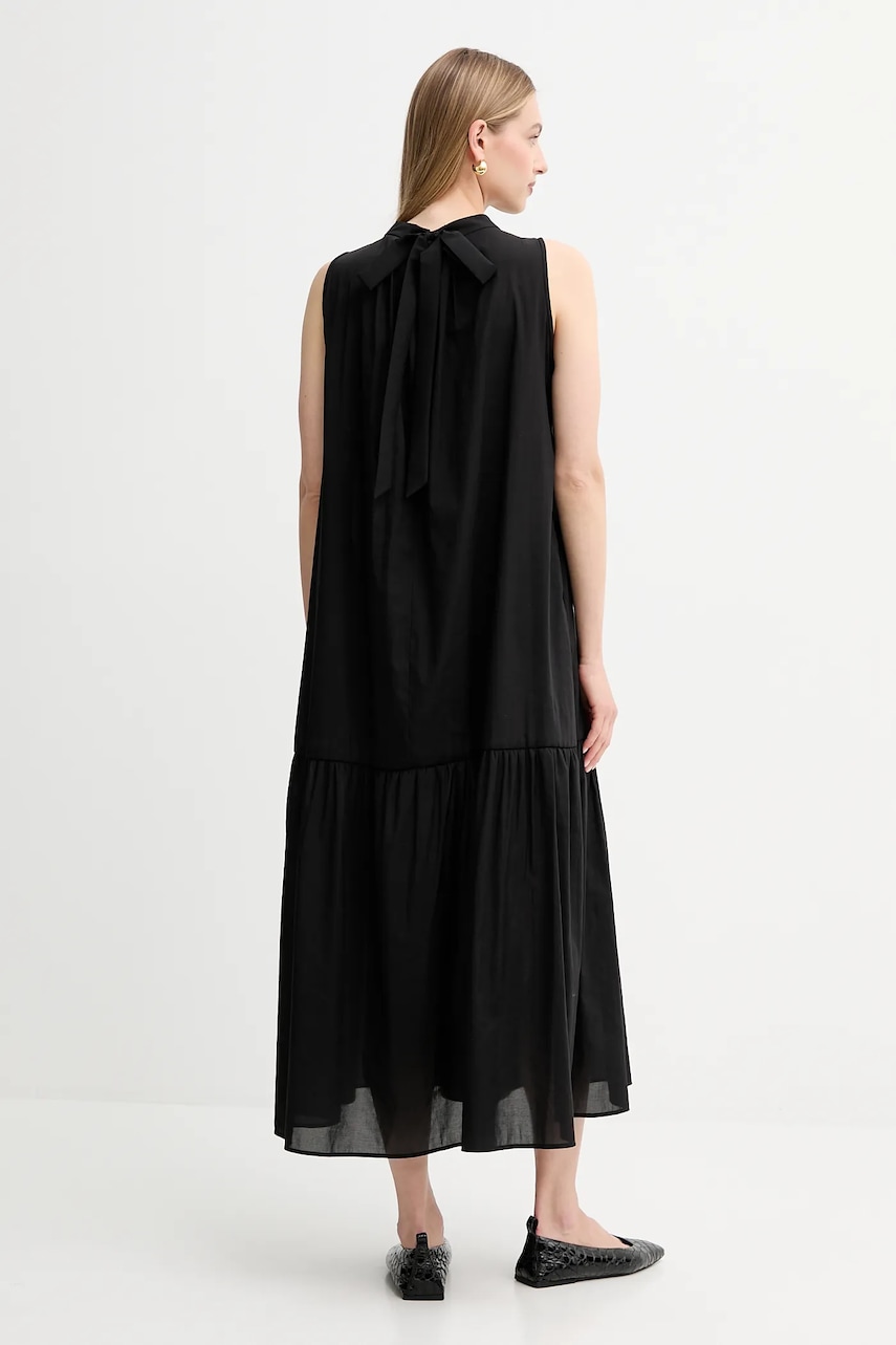 Сукня Weekend Max Mara YANG колір чорний maxi розкльошена 2525236011600