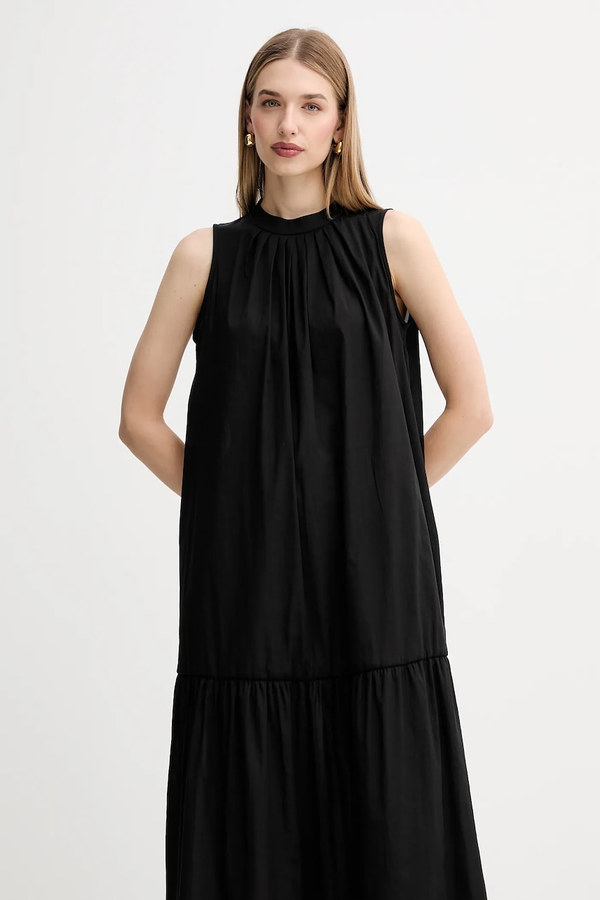 Сукня Weekend Max Mara YANG колір чорний maxi розкльошена 2525236011600