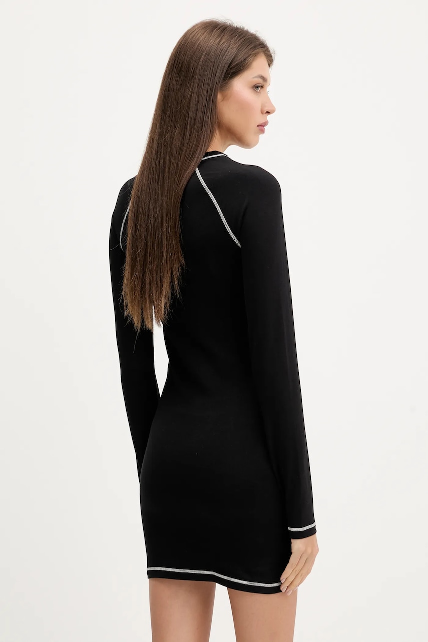 Сукня Tommy Jeans колір чорний mini розкльошена DW0DW21465