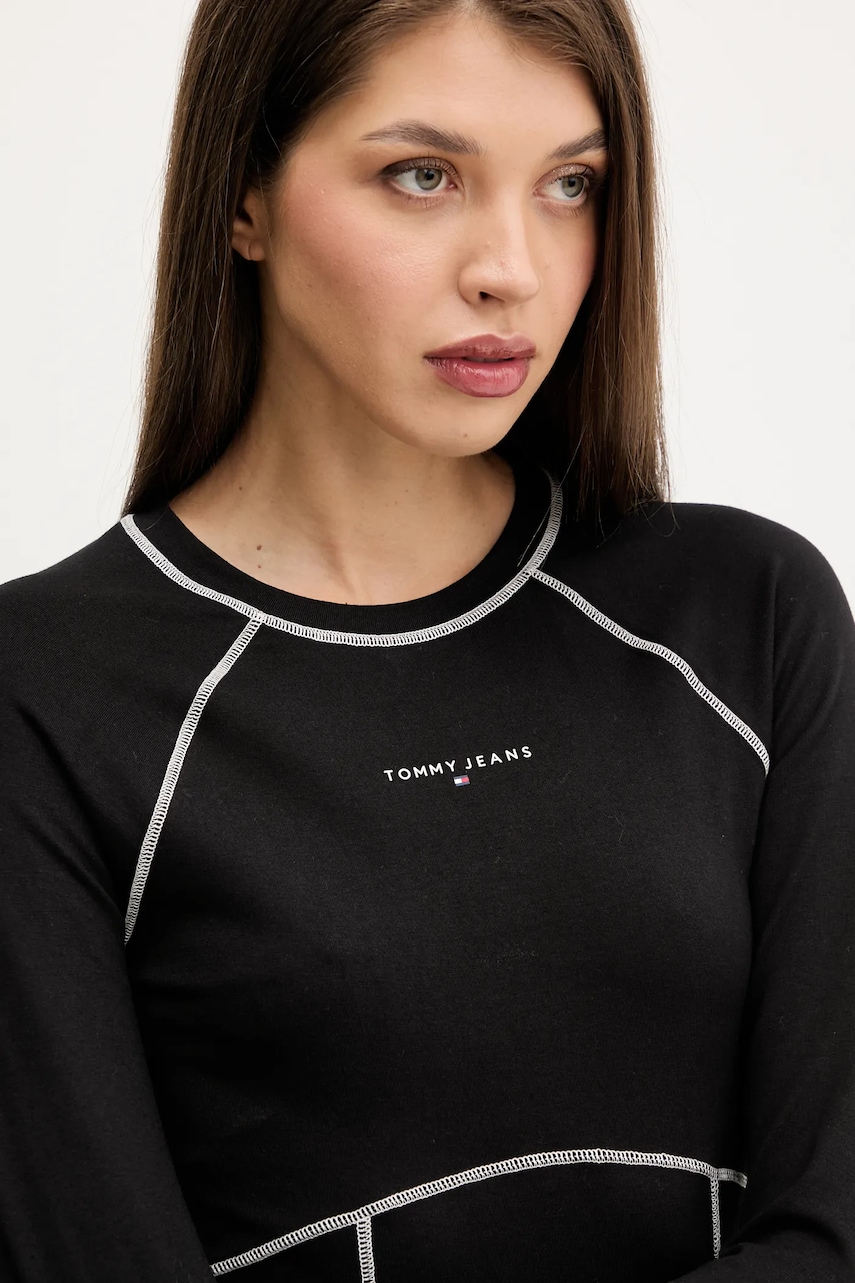 Сукня Tommy Jeans колір чорний mini розкльошена DW0DW21465