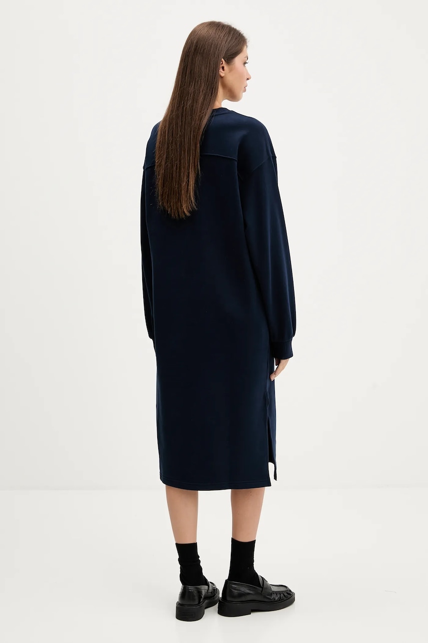 Бавовняна сукня Tommy Jeans колір синій mini oversize DW0DW21484