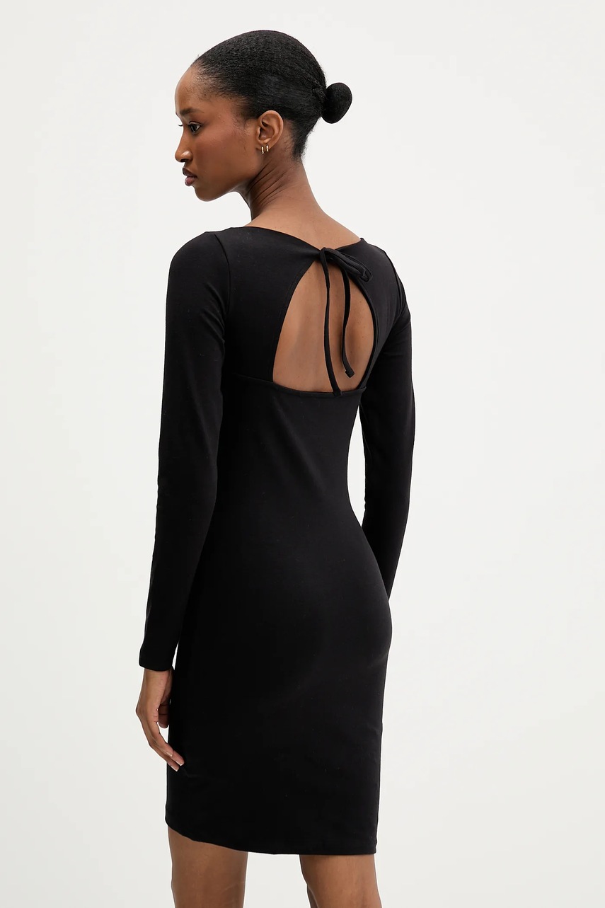 Сукня Tommy Jeans колір чорний mini облягаюча DW0DW21493