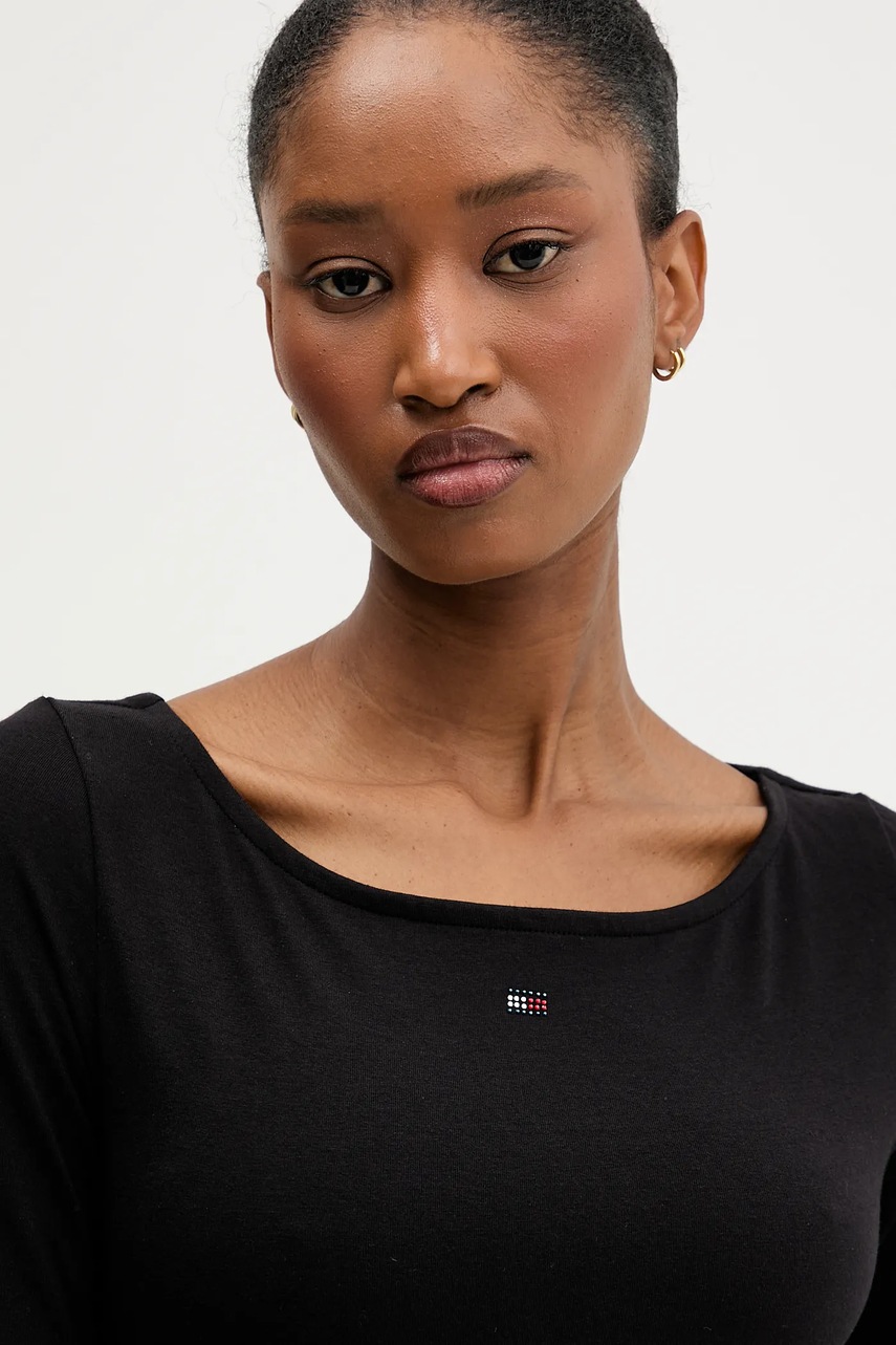 Сукня Tommy Jeans колір чорний mini облягаюча DW0DW21493