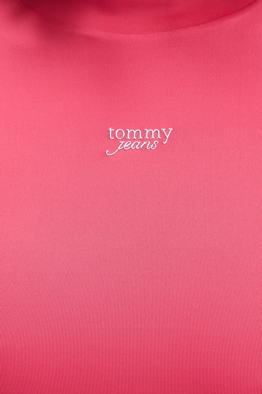 Сукня Tommy Jeans колір червоний mini облягаюча DW0DW21504