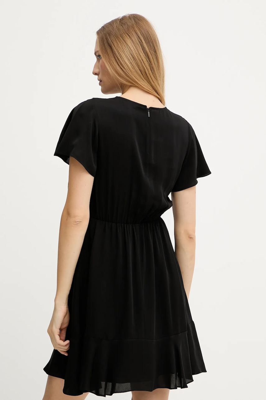Сукня Armani Exchange колір чорний mini розкльошена XW001014 AF16121