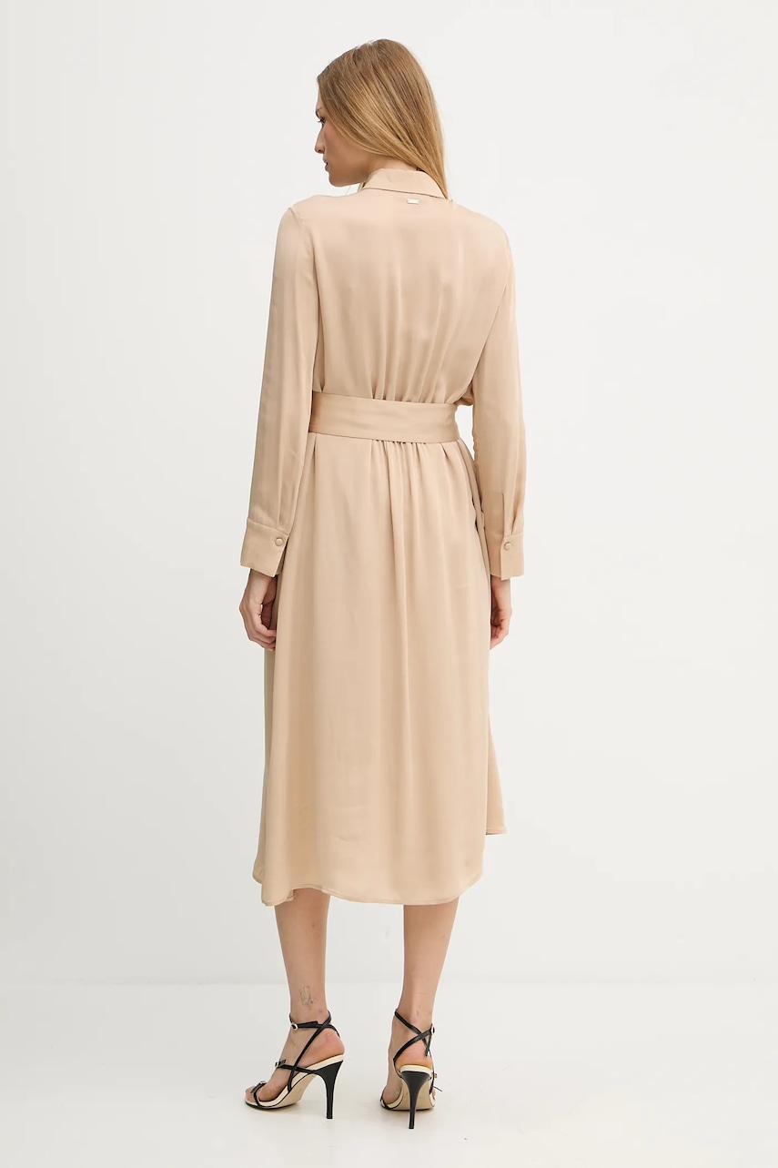 Сукня Armani Exchange колір зелений midi пряма XW001245 AF16121