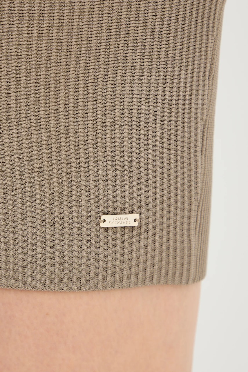 Сукня Armani Exchange колір зелений mini облягаюча XW001312 AF10352