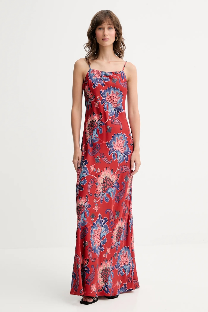 Farm Rio rochie culoarea roșu, maxi, drept, 336535 Farm Rio rochie culoarea roșu, maxi, drept, 336535