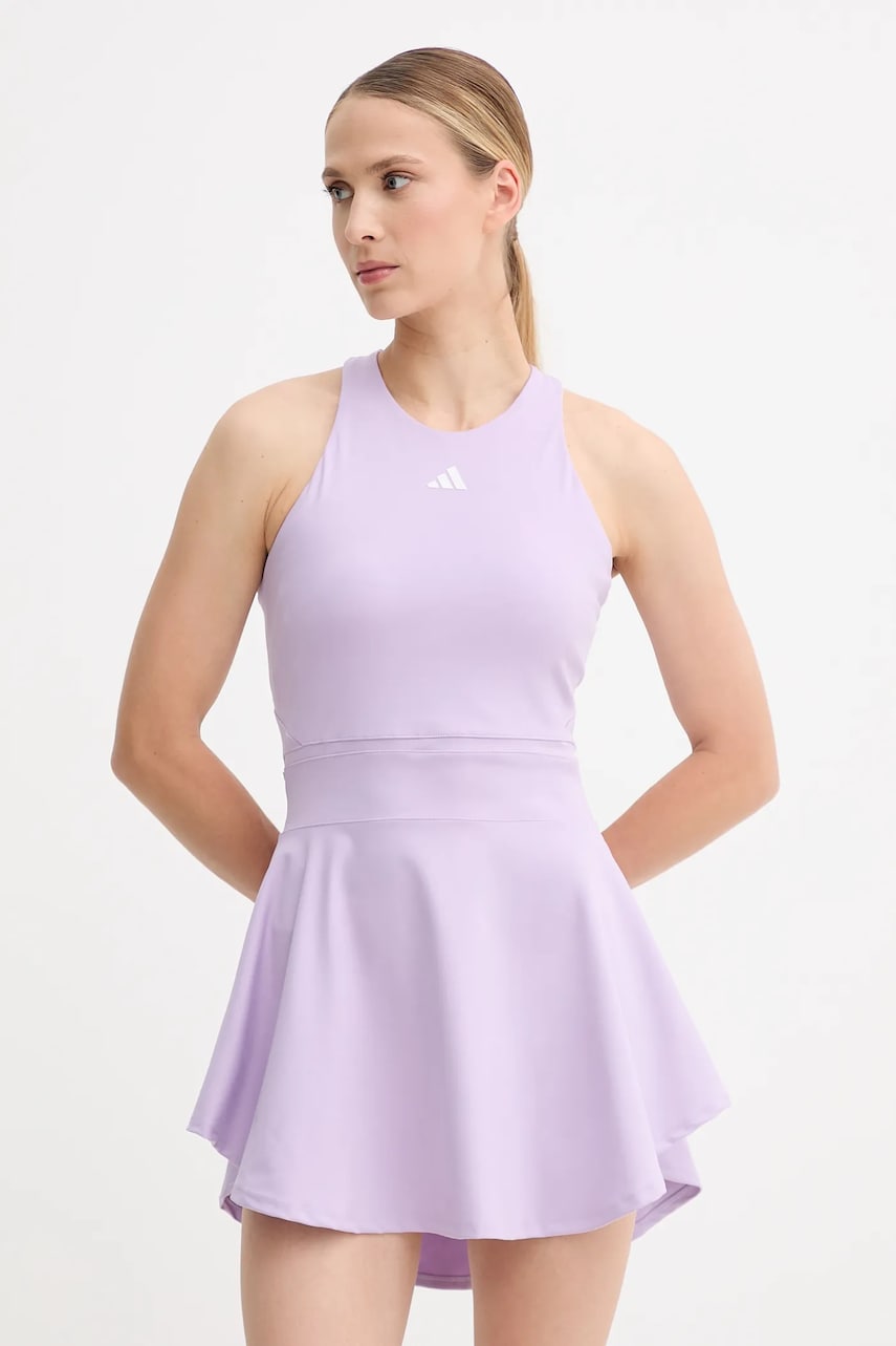 adidas Performance rochie sport GAMESET culoarea violet, mini, evazați, JW2980