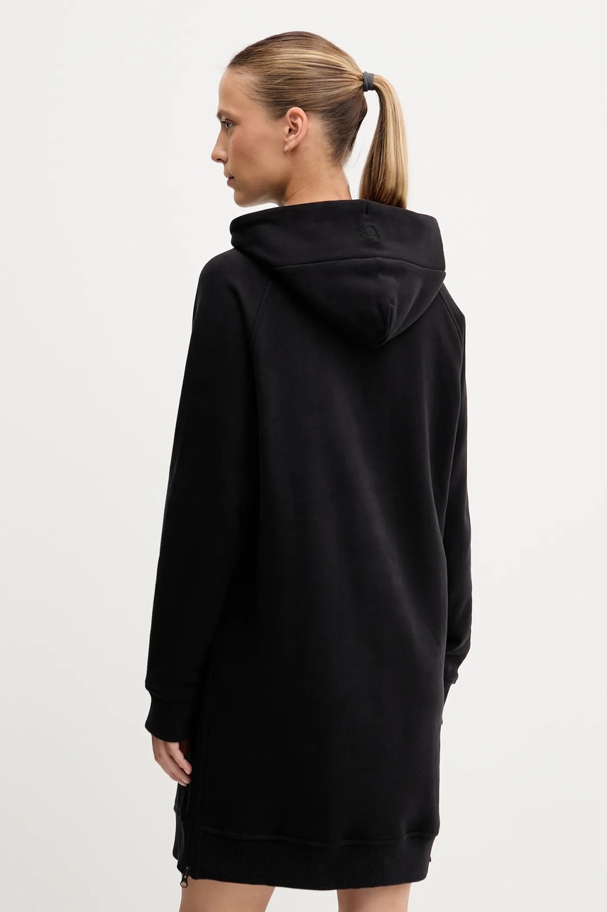 Бавовняна сукня The North Face колір чорний mini пряма NF0A8E48JK31