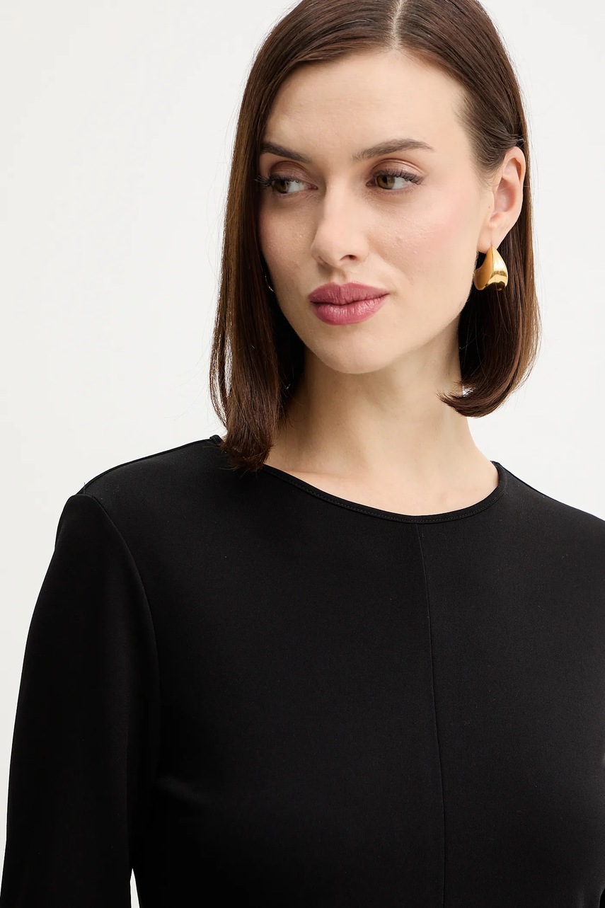 Сукня Weekend Max Mara CALIFFO колір чорний mini розкльошена 2525626012600