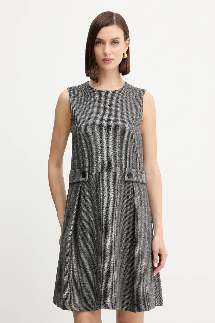 Weekend Max Mara rochie RIAD culoarea gri, mini, evazați, 2525626052600