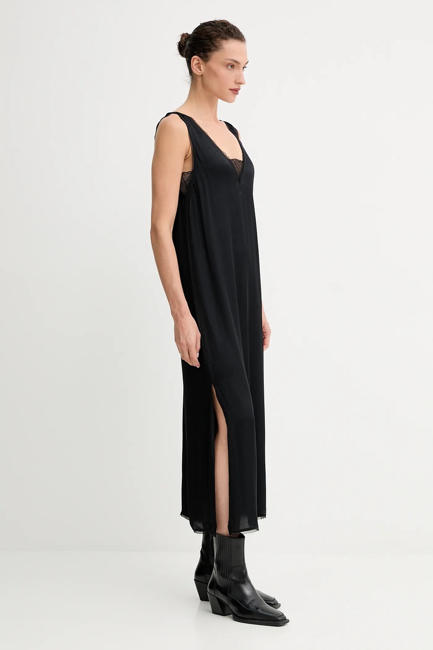 Сукня ZADIG&VOLTAIRE колір чорний maxi пряма WWDR02556