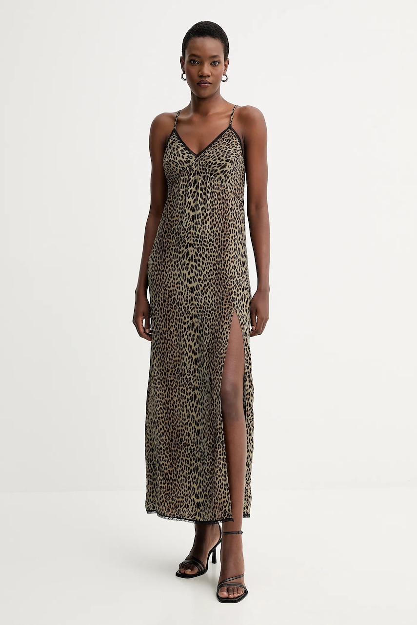 ZADIG&VOLTAIRE rochie culoarea verde, maxi, evazați, WWDR02591