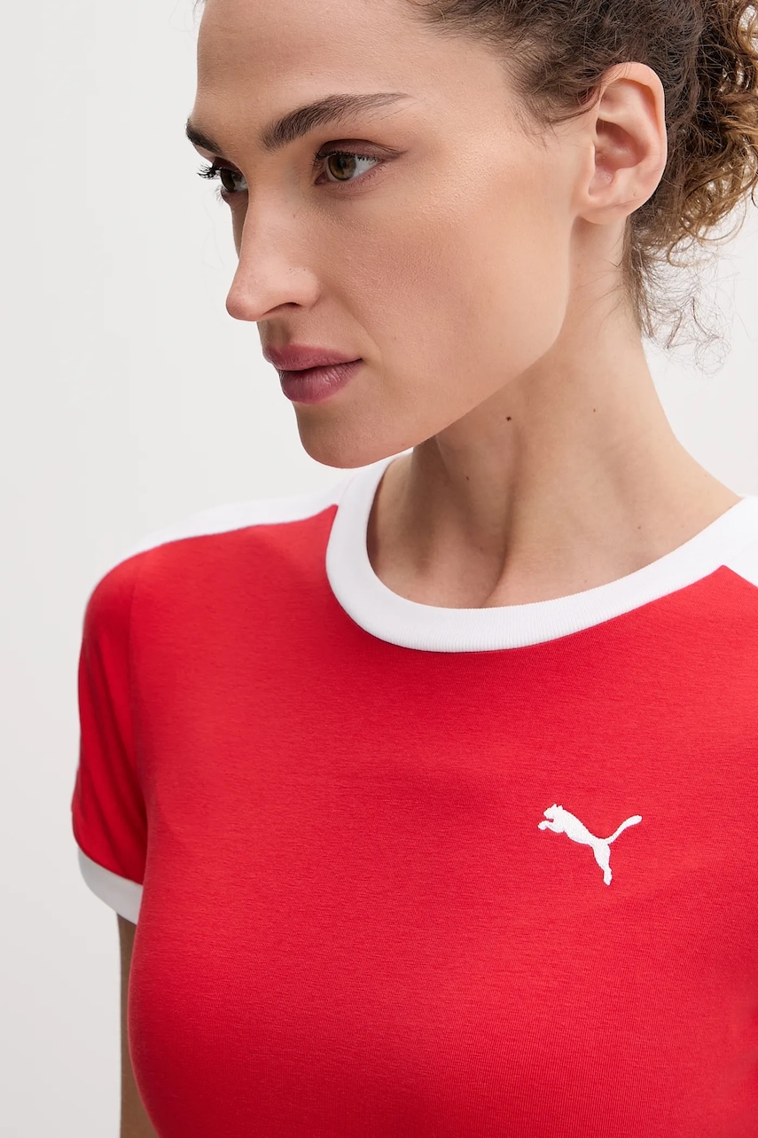 Сукня Puma колір червоний midi пряма 632140
