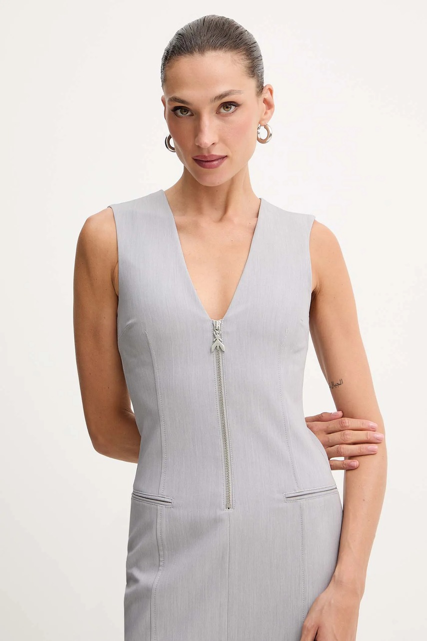 Сукня Patrizia Pepe колір сірий midi облягаюча 2A3001 A498