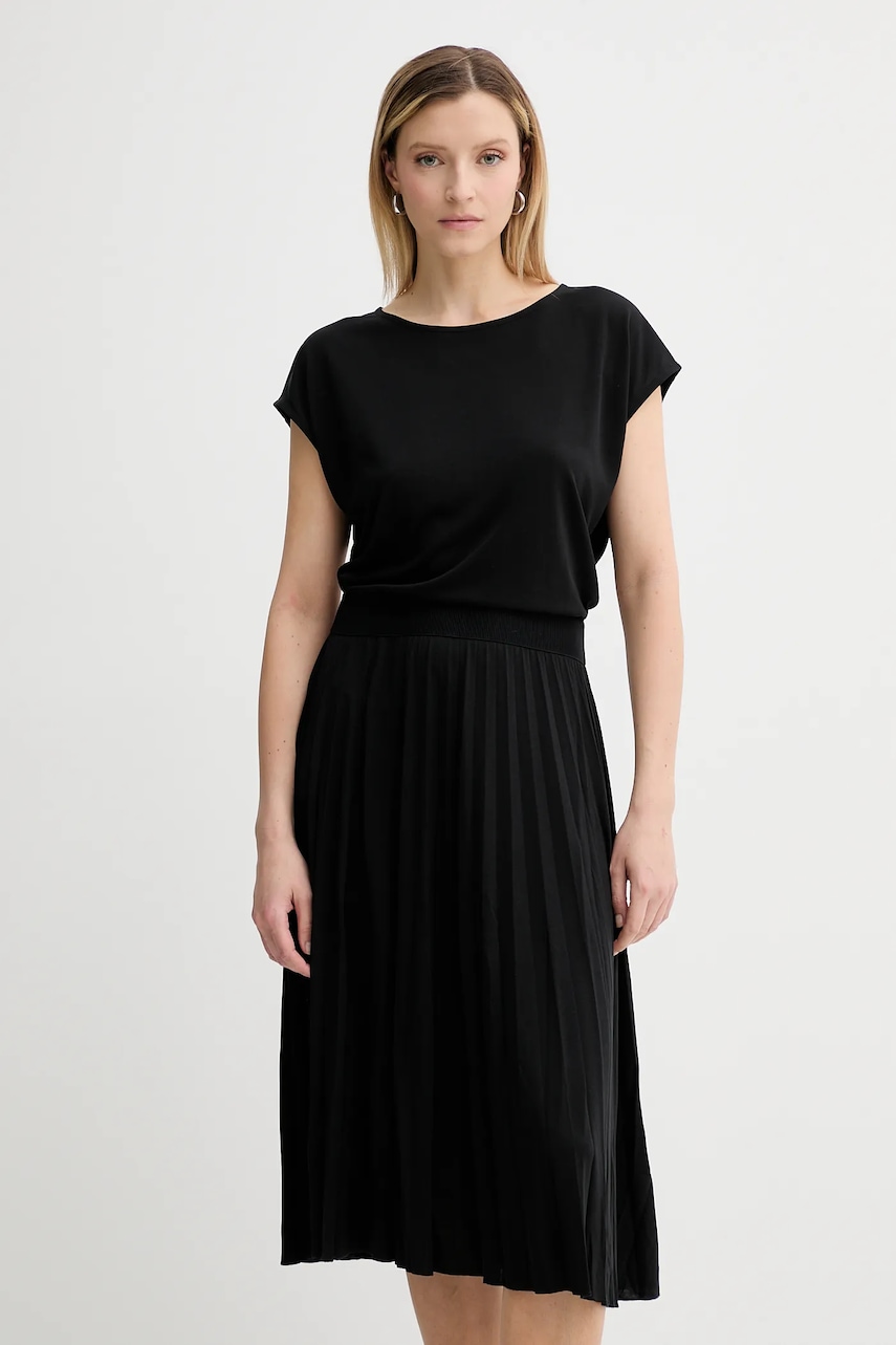 Marc O'Polo rochie culoarea negru, midi, evazați, 506212359111