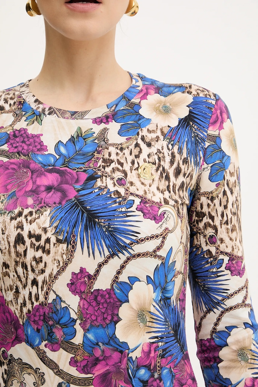 Сукня Just Cavalli колір бежевий mini облягаюча 79PAOE07 CJ112