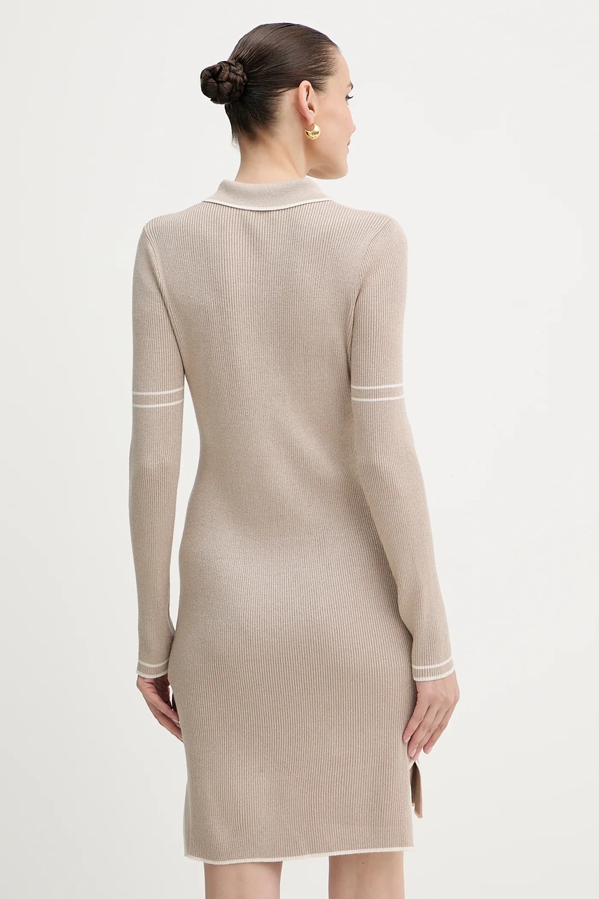 Сукня Liu Jo колір бежевий mini облягаюча TF5028.MS49I