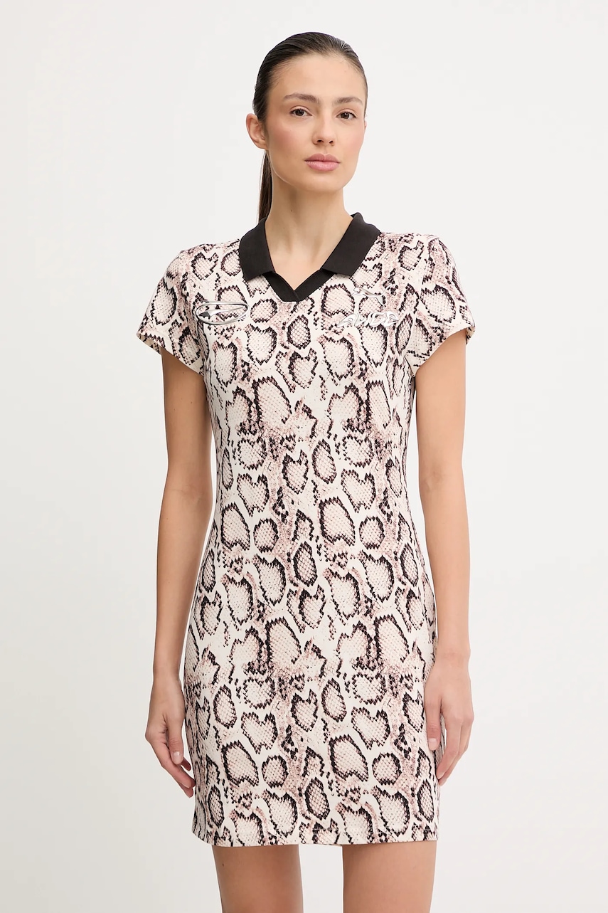 Puma rochie din bumbac PUMA x A$AP ROCKY culoarea bej, mini, drept, 633416