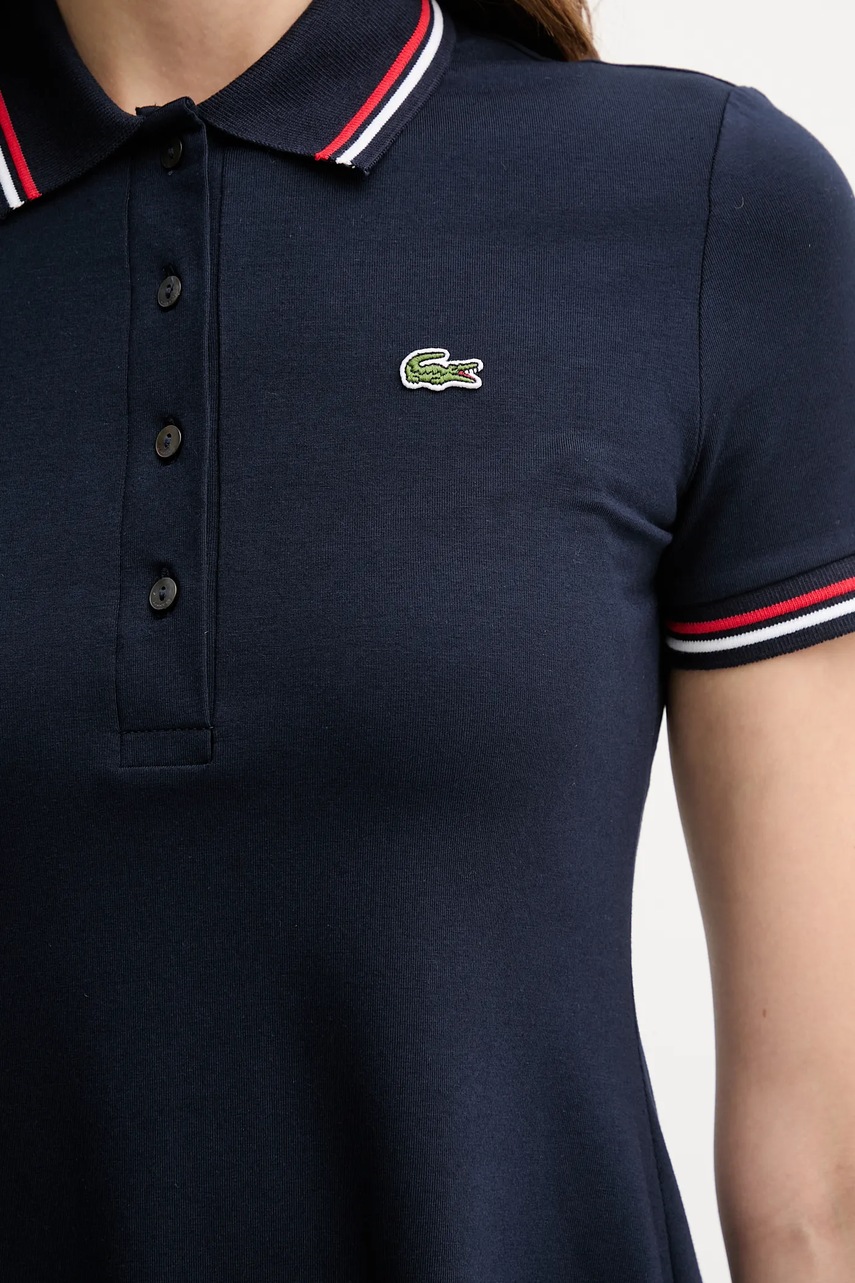 Сукня Lacoste колір синій mini розкльошена EF5288