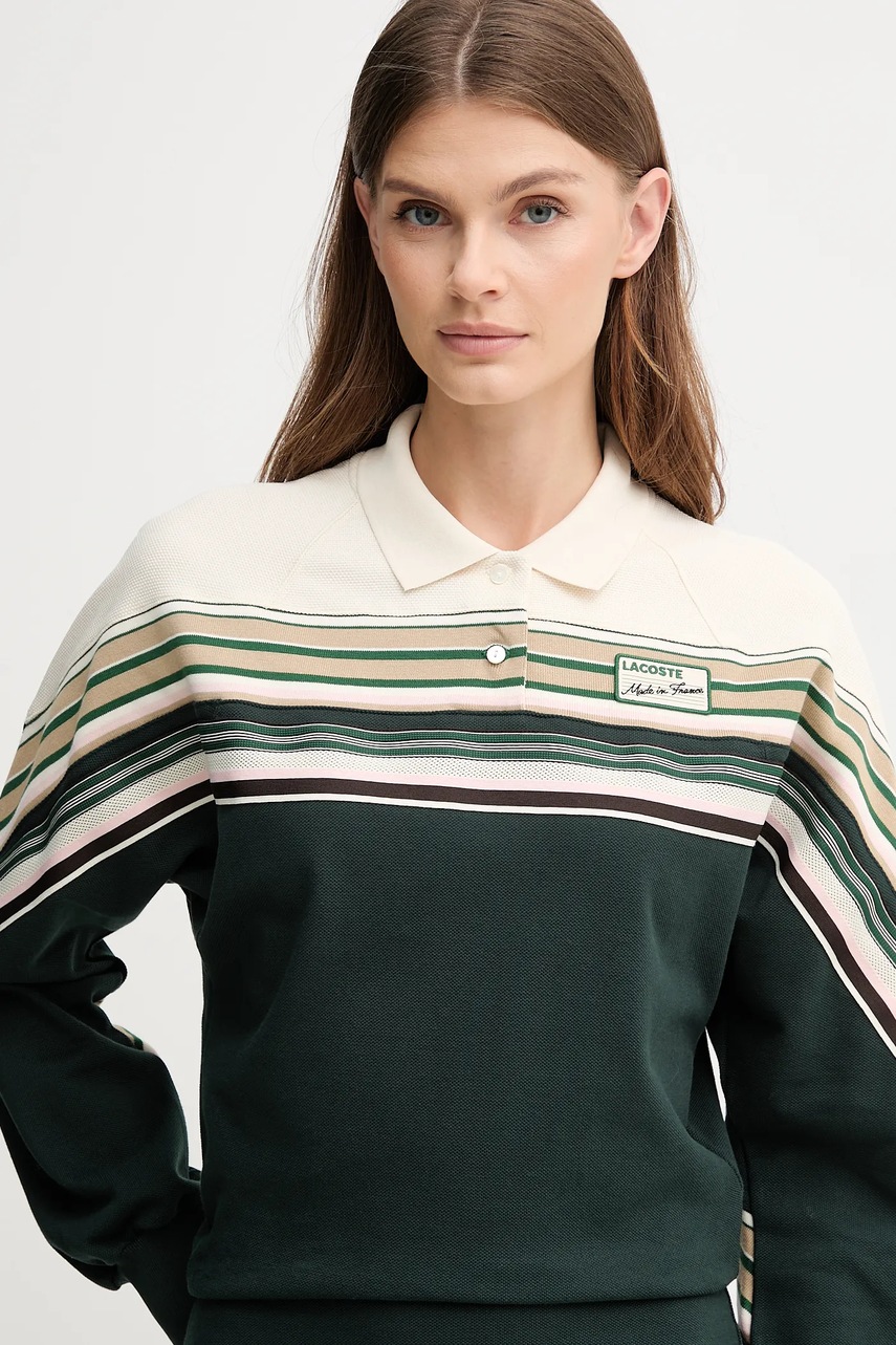 Сукня Lacoste колір зелений mini розкльошена EF5408
