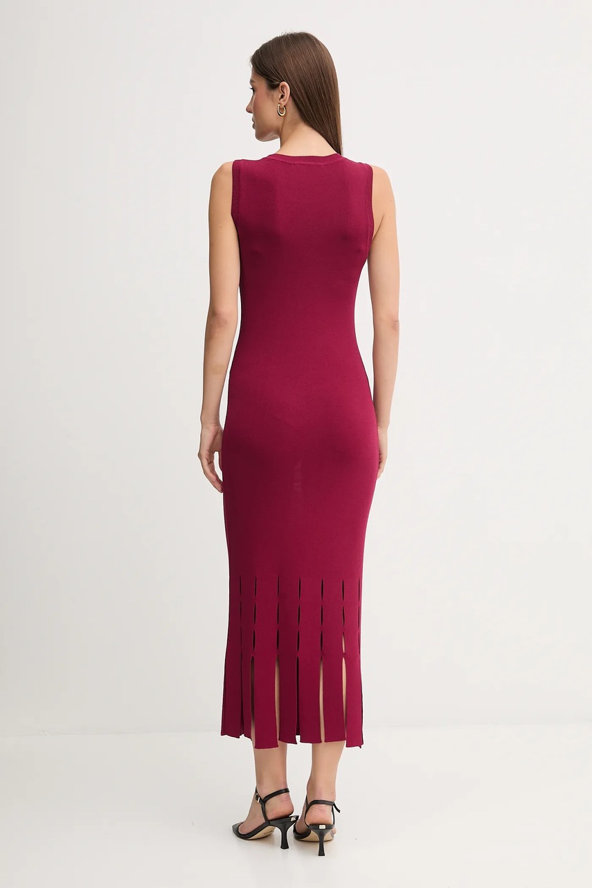 Сукня Dkny колір бордовий maxi облягаюча P5EUAX20
