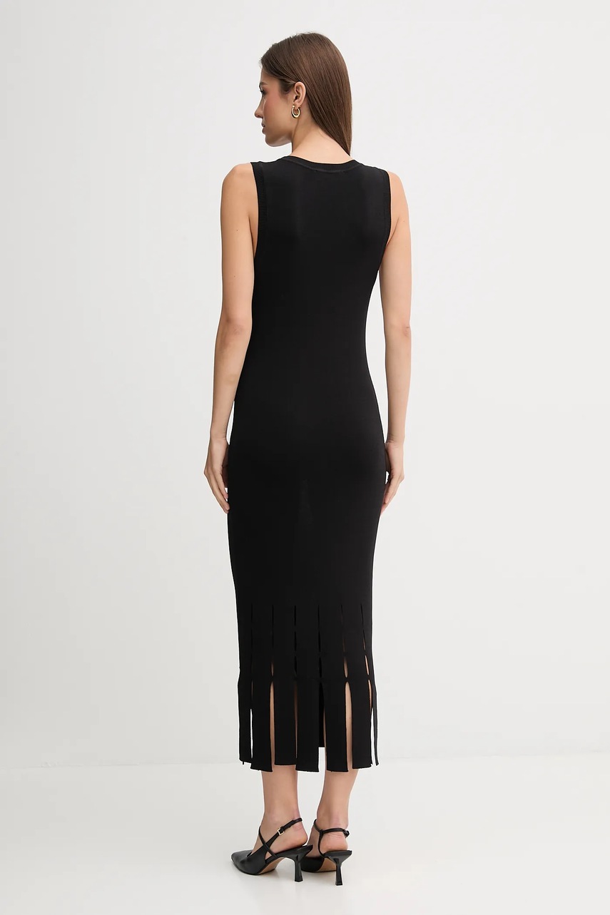 Сукня Dkny колір чорний maxi облягаюча P5EUAX20