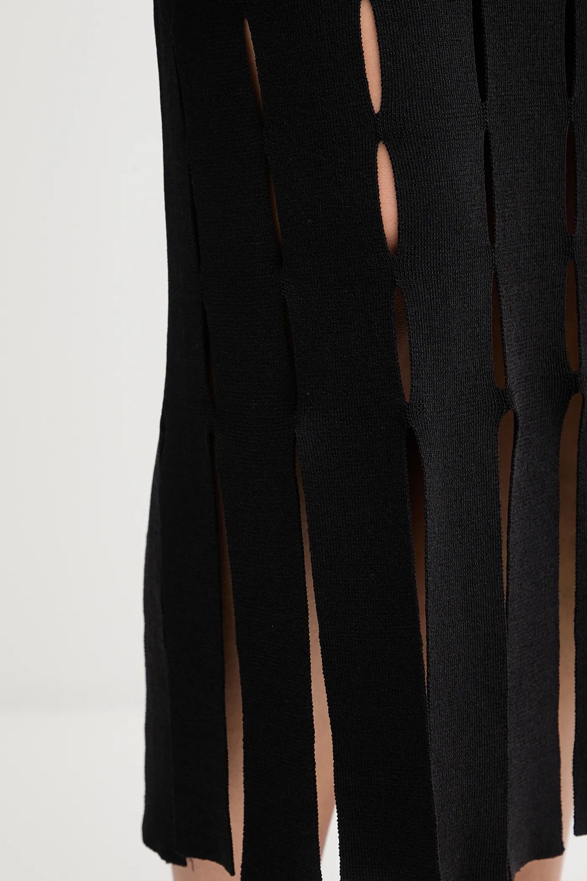 Сукня Dkny колір чорний maxi облягаюча P5EUAX20