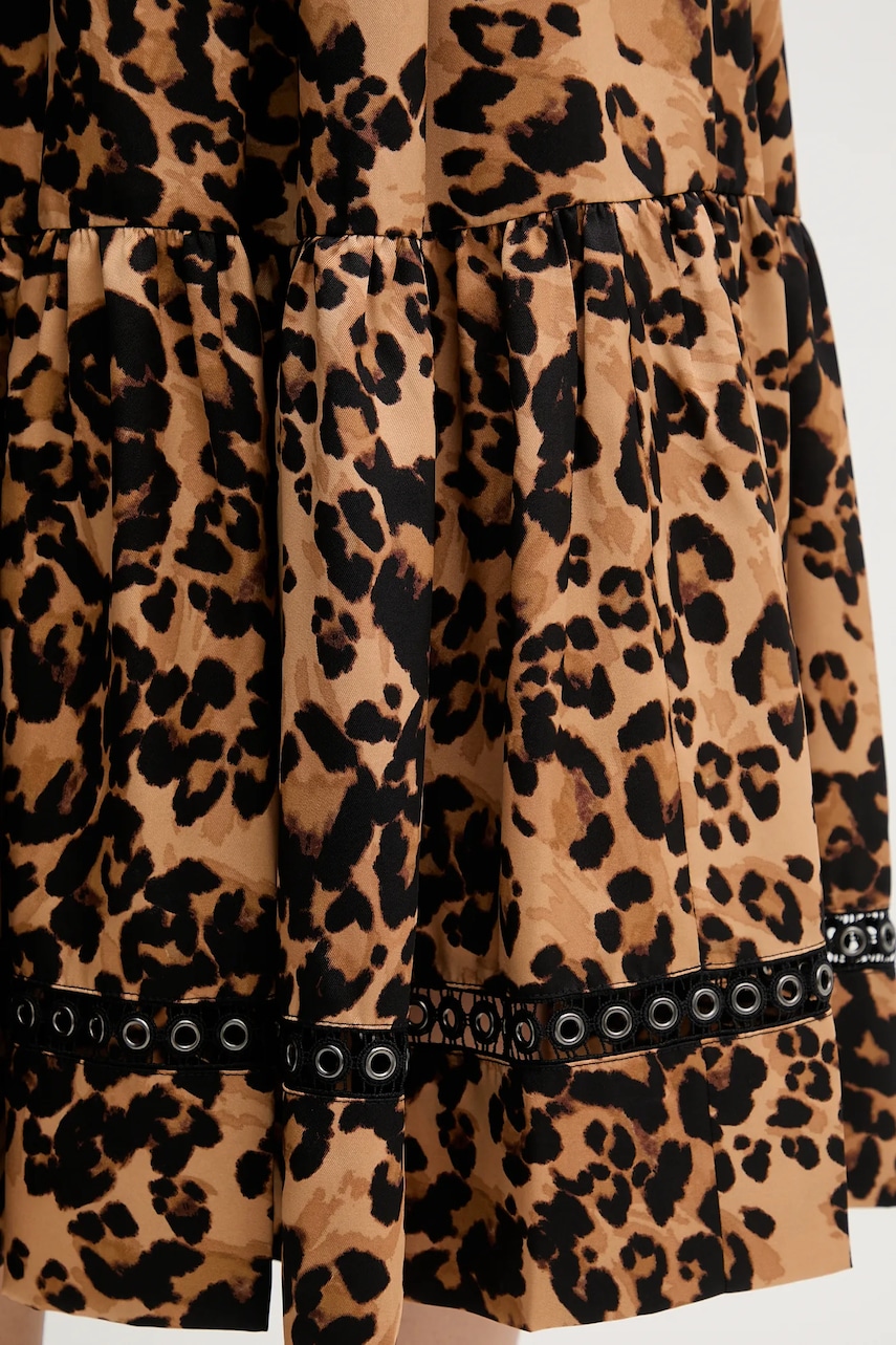 Сукня Dkny колір чорний midi розкльошена P5EB7BBZ