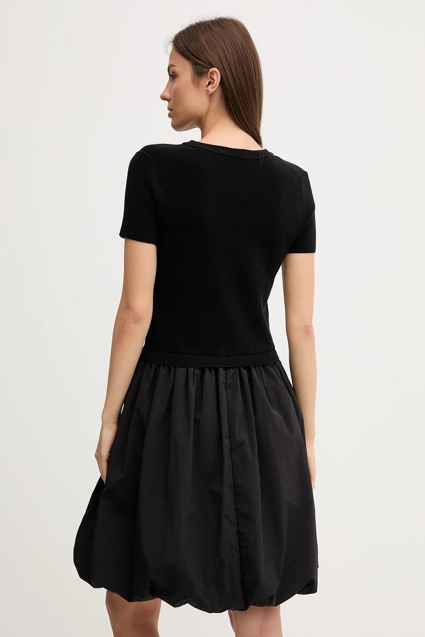 Сукня Dkny колір чорний mini розкльошена P5EUAX21