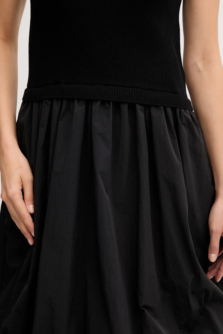 Сукня Dkny колір чорний mini розкльошена P5EUAX21