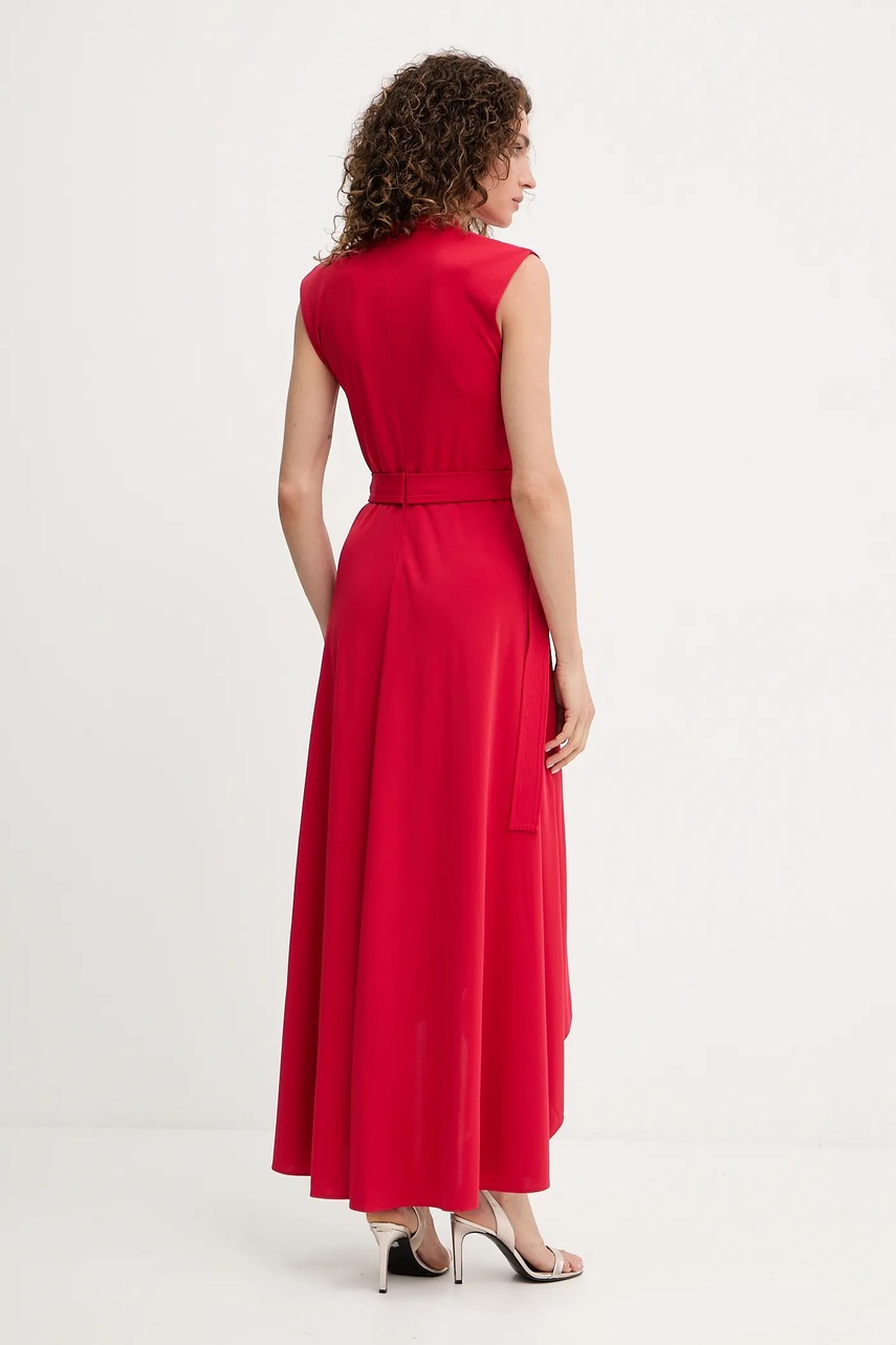 Сукня Dkny колір червоний maxi розкльошена DD5J1M09