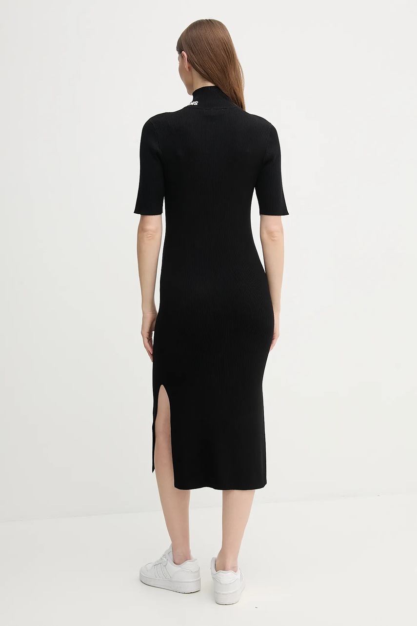 Сукня Dkny колір чорний midi облягаюча DJ5R0751