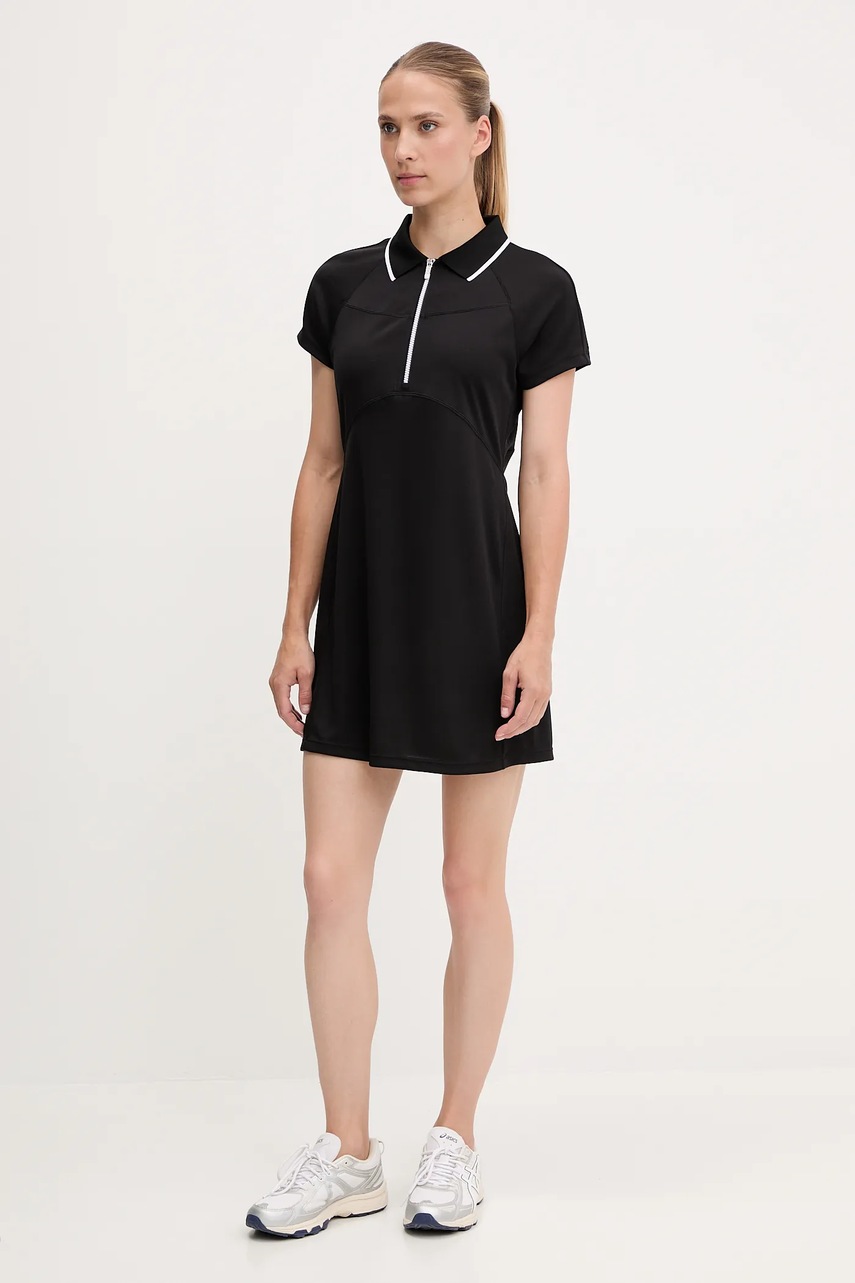 Платье Dkny цвет чёрный mini расклешённое DP5D4903