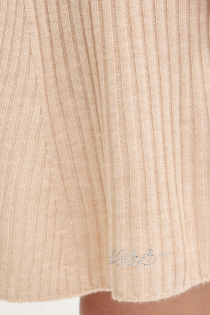 Сукня з додаванням вовни Guess JULIA колір бежевий mini облягаюча W5BK78 Z3OW2