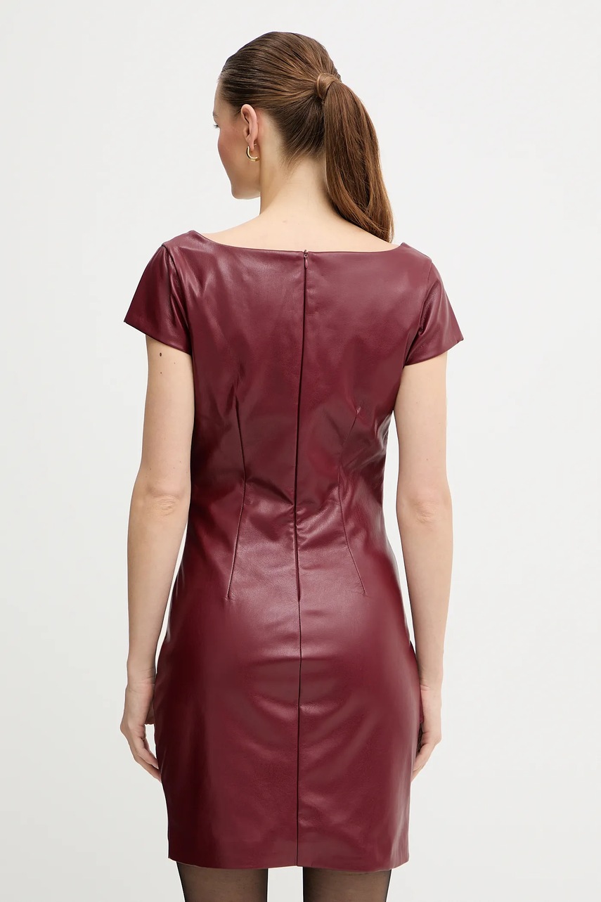 Сукня Guess ALIENOR колір бордовий mini пряма W5BK55 WGIK0