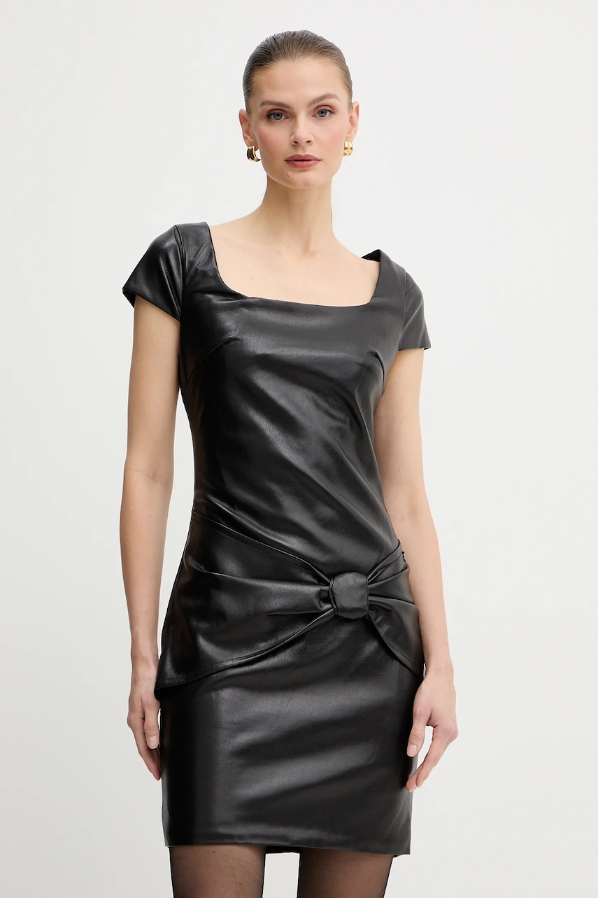 Сукня Guess ALIENOR колір чорний mini пряма W5BK55 WGIK0