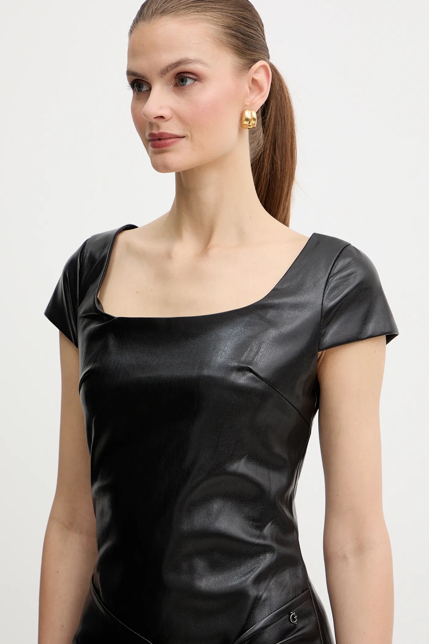 Сукня Guess ALIENOR колір чорний mini пряма W5BK55 WGIK0