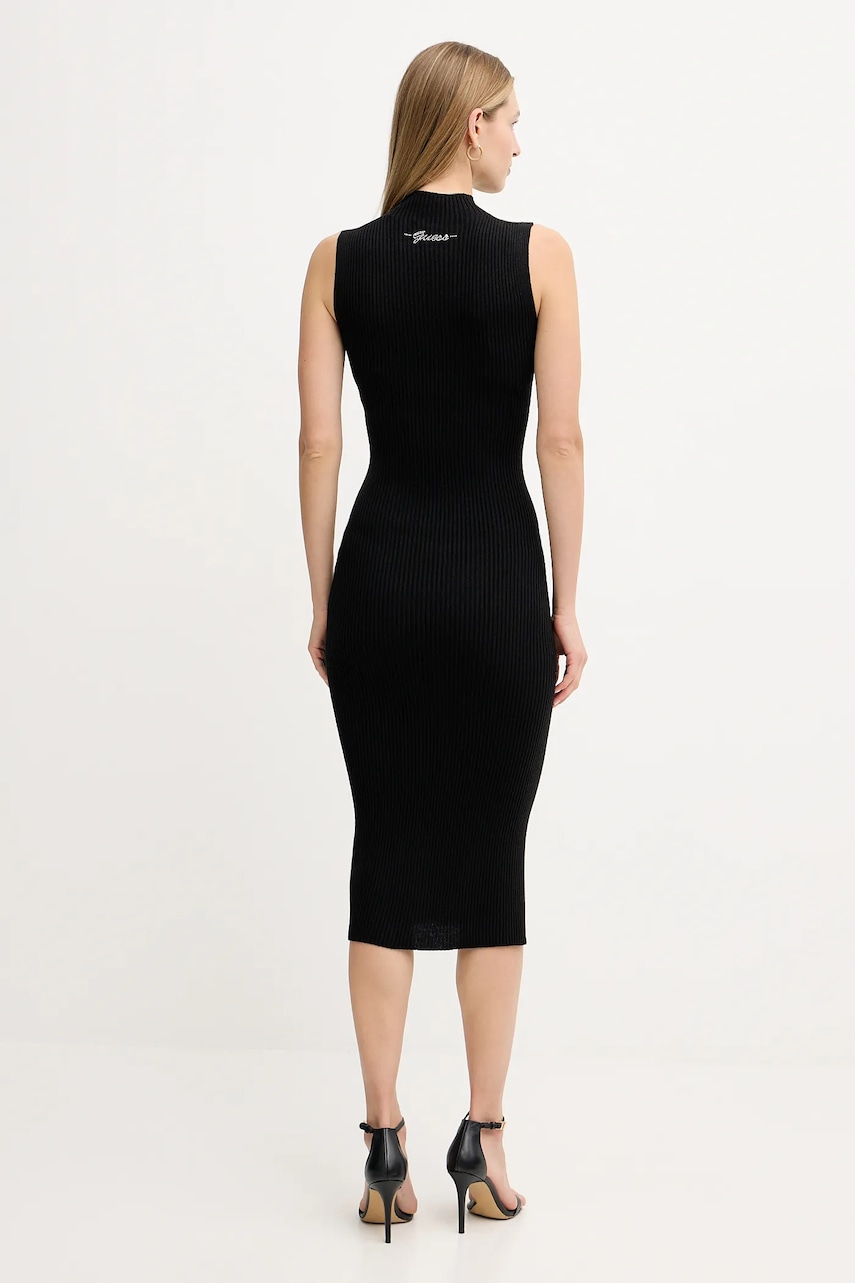 Сукня Guess JULIA колір чорний maxi облягаюче W5BK23 Z3OW2