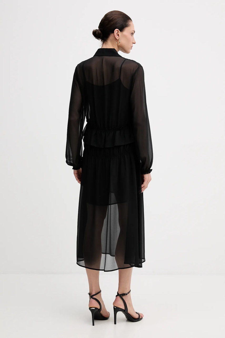 Сукня Sisley колір чорний  4NOXLV07L