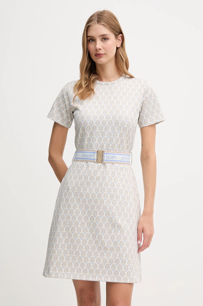 Joop! rochie culoarea bej, mini, evazați, 30047790