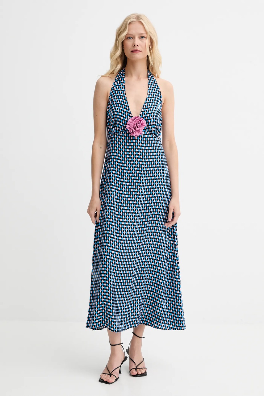 The Sleeper rochie culoarea bleumarin, maxi, evazați, JRDR02G031R