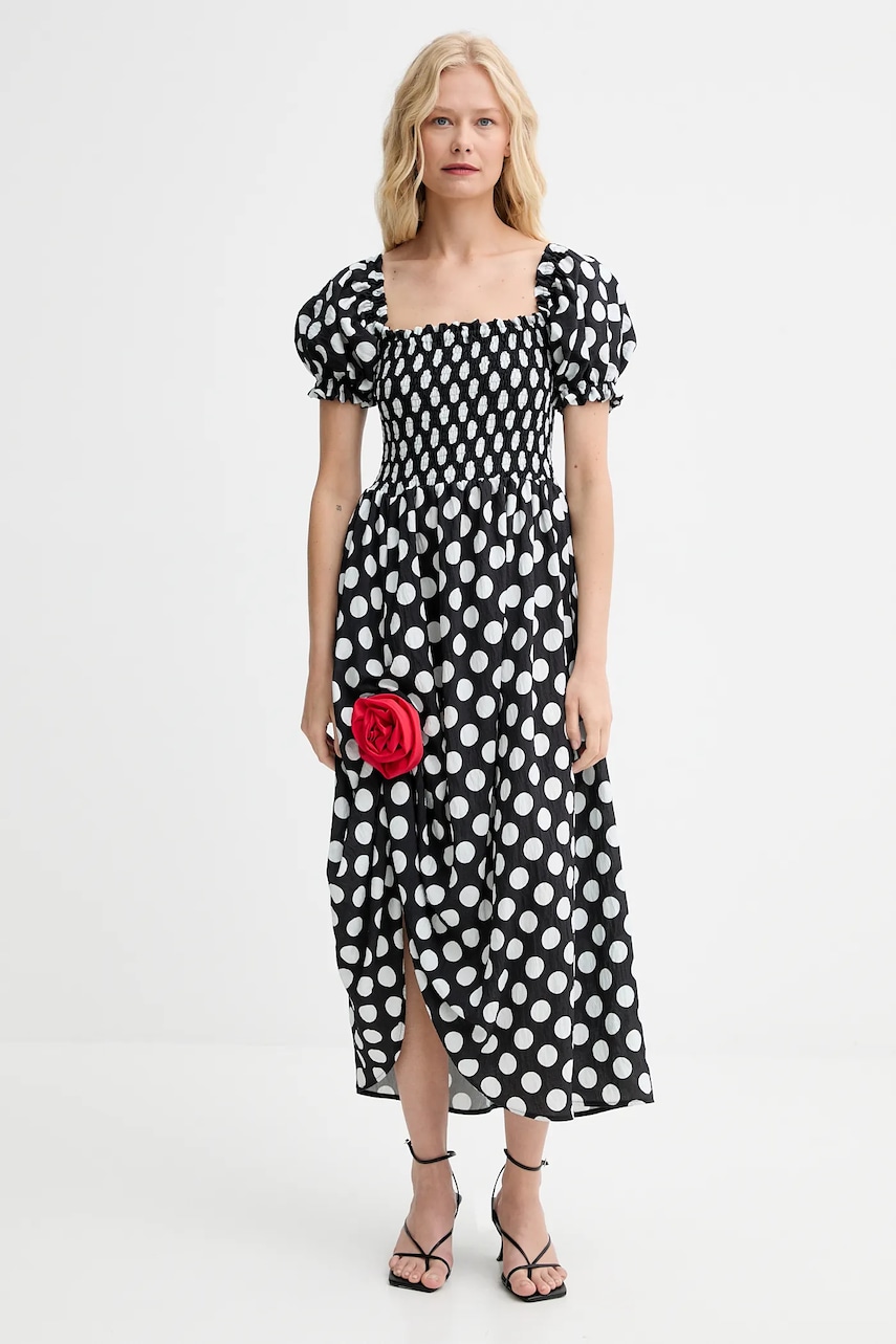 The Sleeper rochie culoarea negru, maxi, evazați, BLDR02G097R
