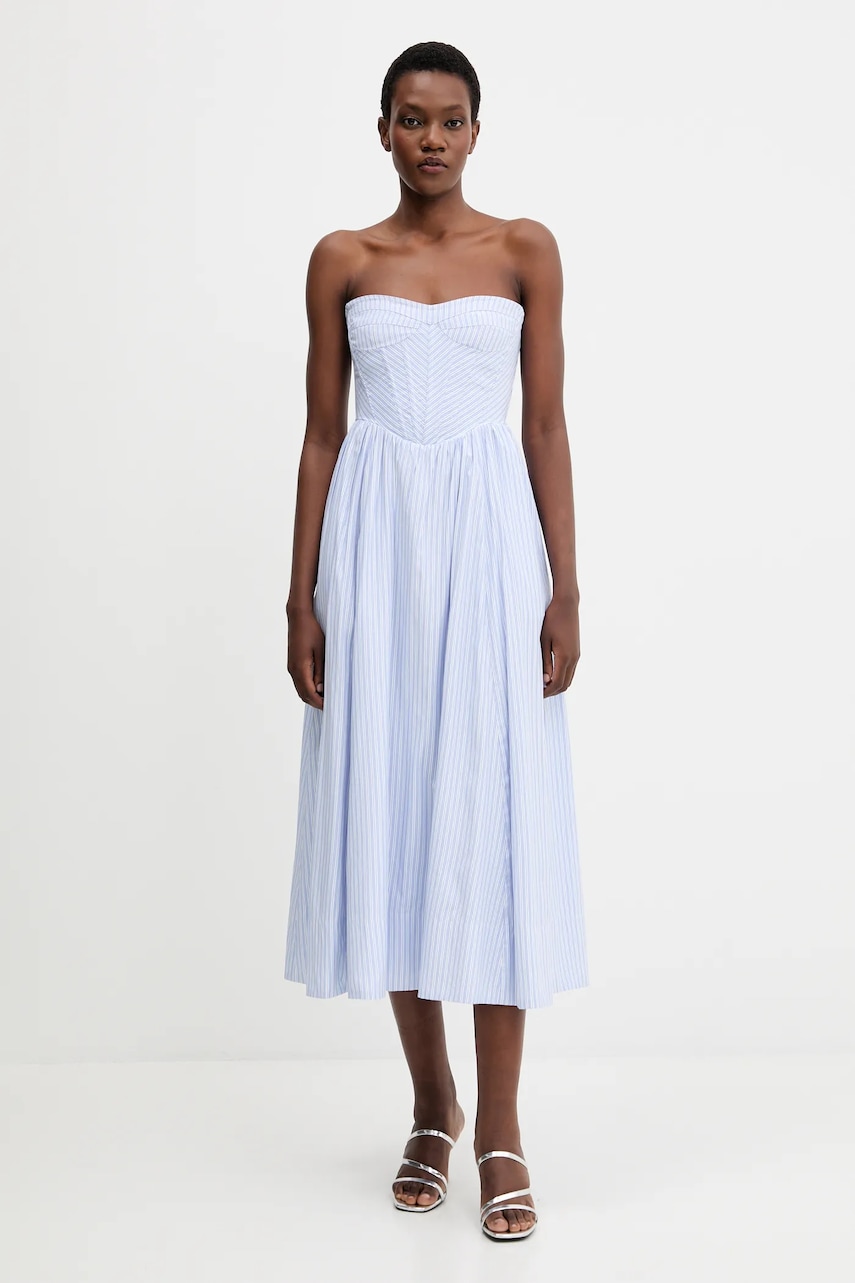 Bardot rochie midi, evazati, 58164DB6